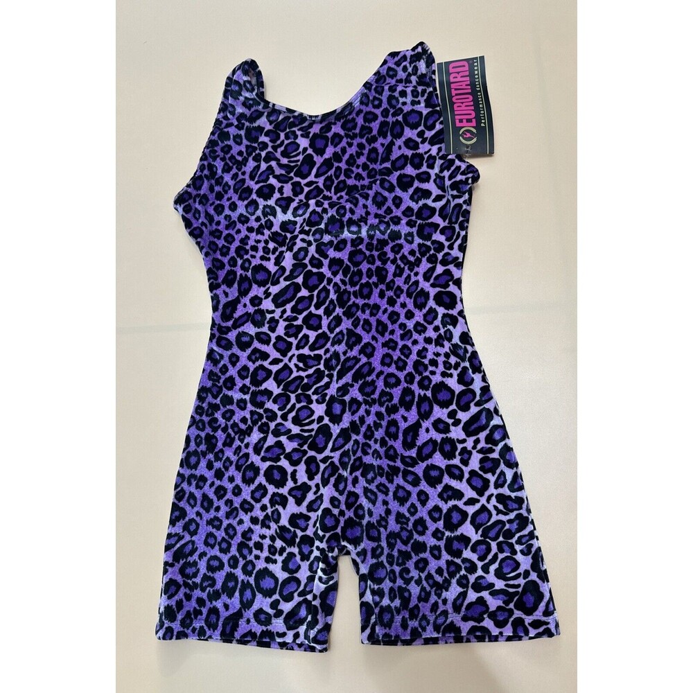 Eurotard Dance, Ballet, Gymnastics, Biketard Leotard Purple Large New